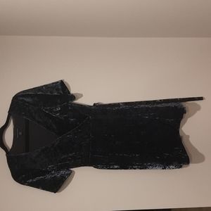 Crushed velvet dress